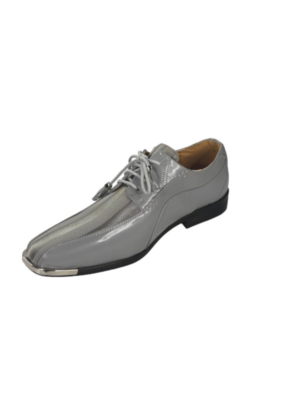 Expressions 4925 Men’s Dress Shoes Glossy Lace-Up Square Toe